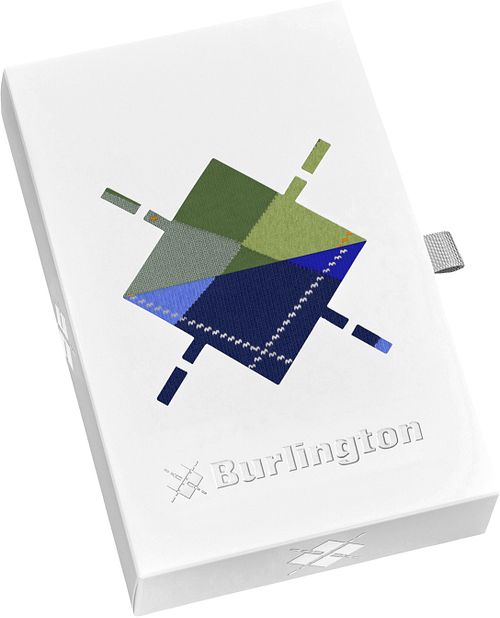 Burlington Gaveboks Argyle 2-Pack Rutete Blå Grønn Verpakking