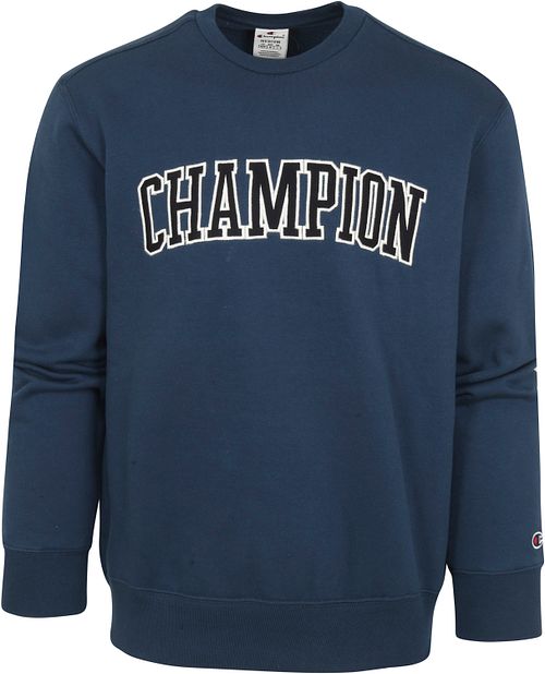 Champion Sweater Logo Bleu Marine Product