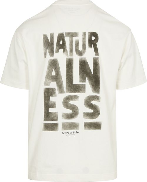 T-shirt Marc O'Polo z nadrukiem na plecach w kolorze białym Product / Achterkant