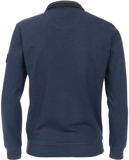 CASAMODA Sport Strickjacke Zip Blau Indigo Product / Achterkant