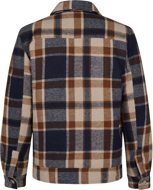 Petrol Veste Minnesota Twill A Carreaux Product / Achterkant