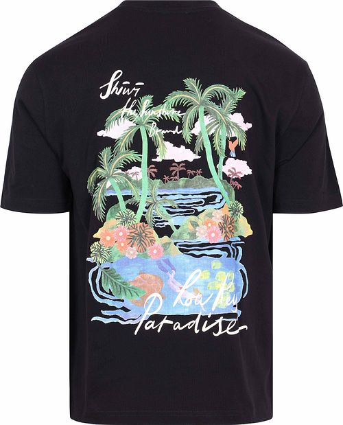 Shiwi T-Shirt Finn Key Paradise Noir Product / Achterkant