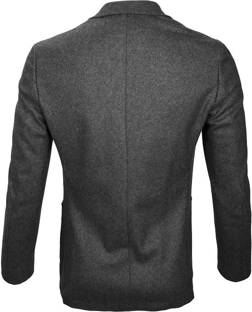 Suitable Blazer Easky Wool Blend Grey Product / Achterkant