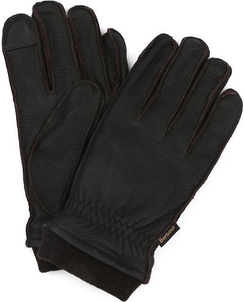 Barbour Handschuhe Braun Leder Wollmischung Product