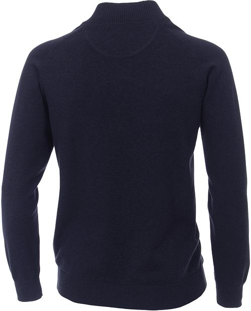 CASAMODA Cardigan Zippé Bleu Foncé Product / Achterkant