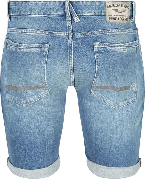 PME Legend Commander 3.0 Denim Shorts Blauw NFB Product / Achterkant