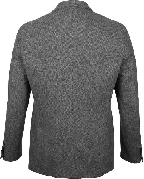 Suitable Blazer Nibe grigio herringbone Product / Achterkant