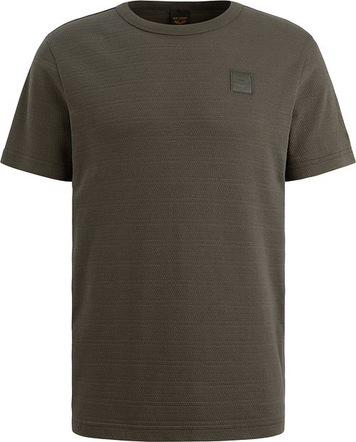 PME Legend T-Shirt Jacquard Stripe Beluga Grün Product