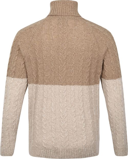 Suitable Italcol Polotröja Ull Beige Product / Achterkant