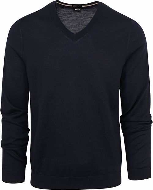 Sweter BOSS Melba z wełny w kolorze granatowym Product