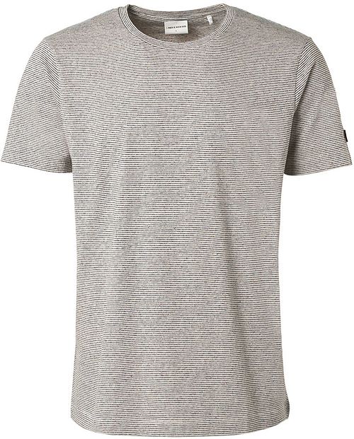 T-Shirt a rayas melange off-white de No Excess Product