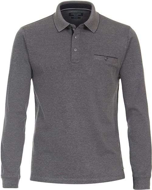 Casa Moda Polo Long Sleeves Grijs Product