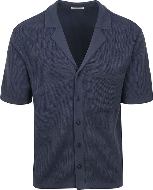 KnowledgeCotton Apparel Knitted Top Dark Blue Product
