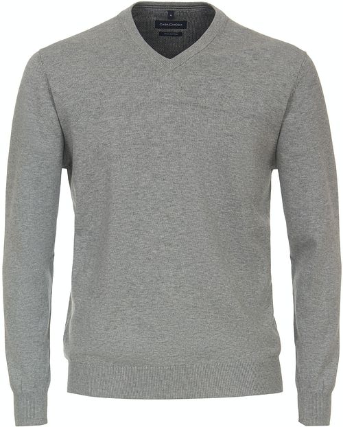 Pullover CASAMODA con scollo a V grigio Product