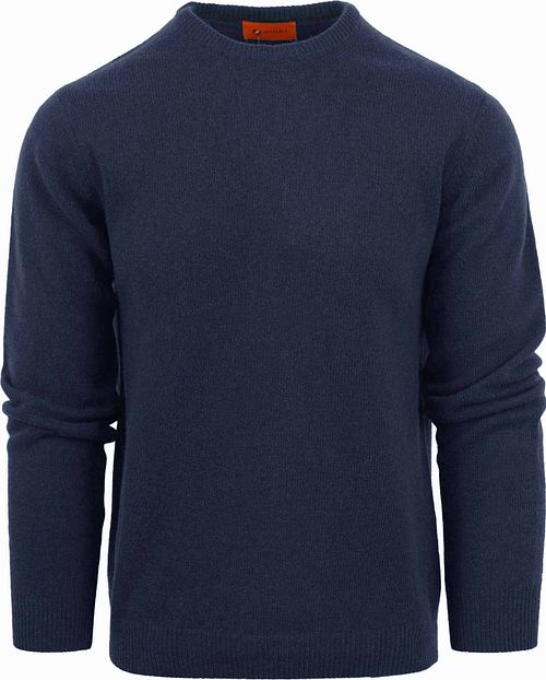 Suitable Lamswol Trui Ronde Hals Navy Product