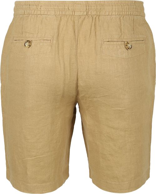 Suitable Short de Plage Lin Beige Product / Achterkant