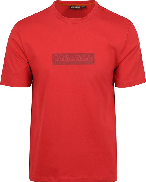 T-shirt Napapijri z logo w kolorze czerwonym Product