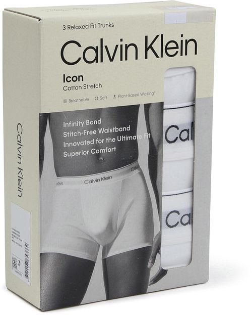 Bokserki Calvin Klein 3-pak, białe Verpakking