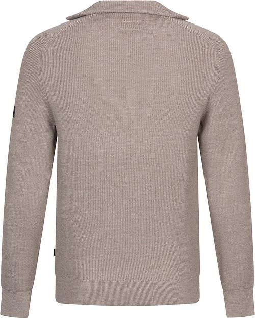 Cavallaro Corsico Half-Zip Pullover Beige Product / Achterkant