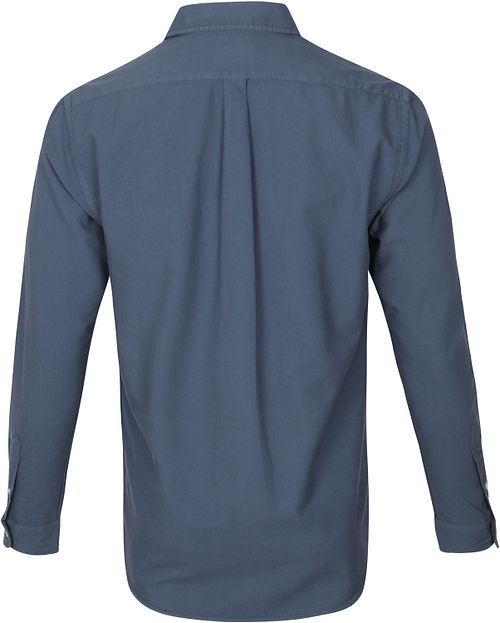 Colorful Standard Overhemd Petrol Blauw Product / Achterkant