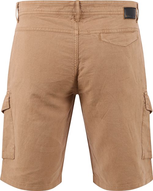 No Excess Cargo Shorts i Linned, Beige Product / Achterkant