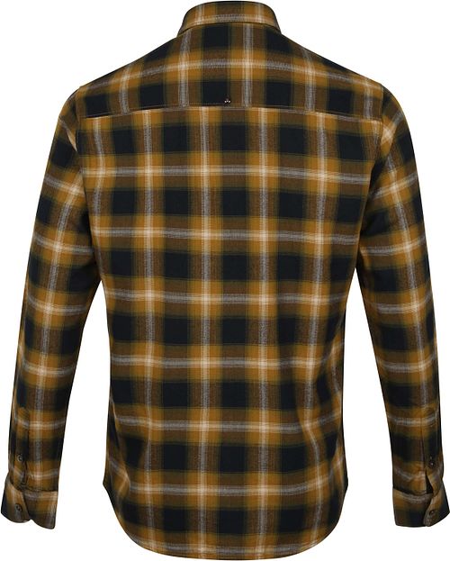 No Excess Skjorte Rutet Oliven Product / Achterkant