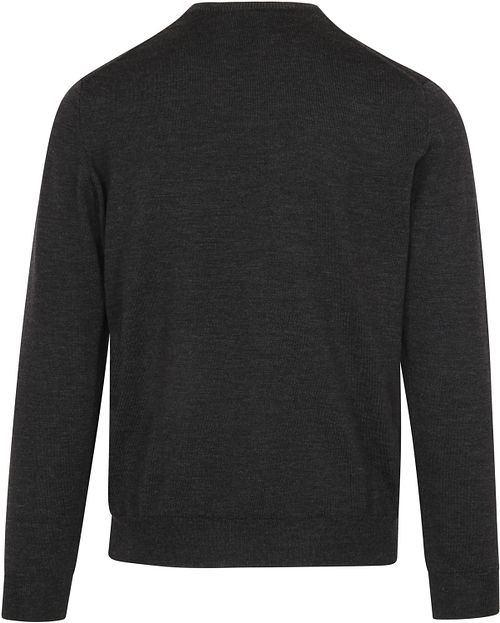 Olymp Tröja Merinoull Antracit Product / Achterkant