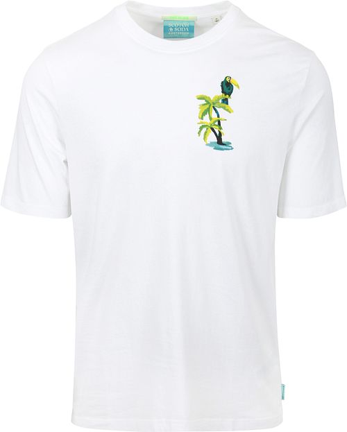Scotch & Soda T-Shirt Backprint Wit