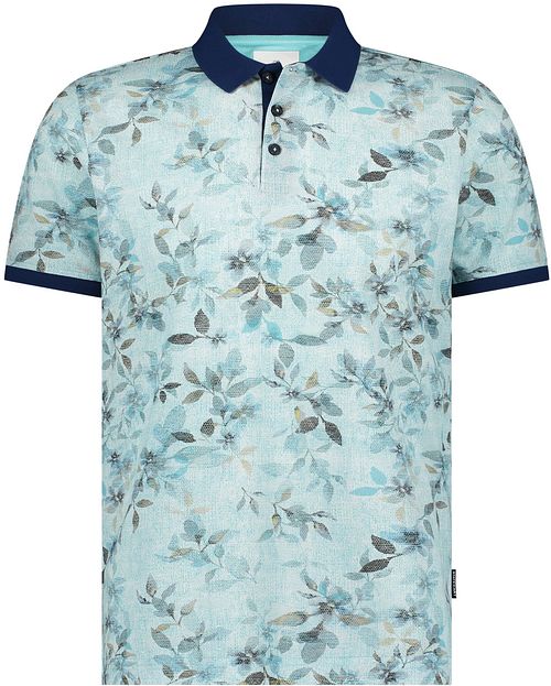 State of Art Poloshirt Piqué Druck Hellblau Product