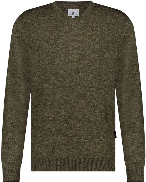 State Of Art Pull Col-V Melange Vert Product