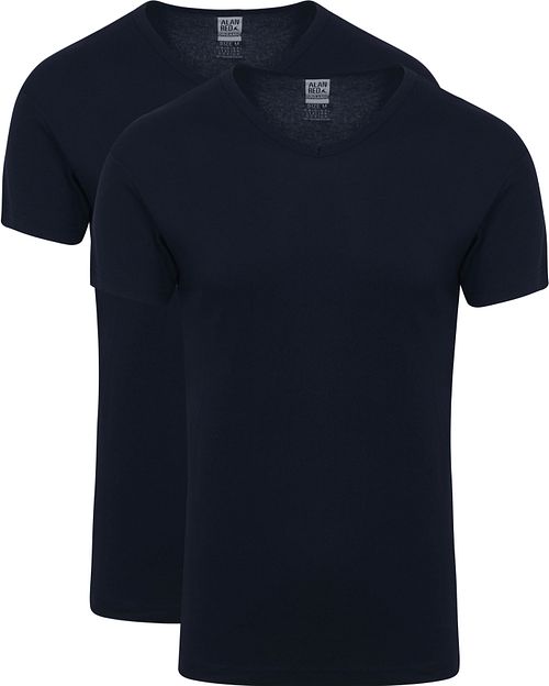 Alan Red Vancouver T-shirt V-hals Navy 2-Pack Product