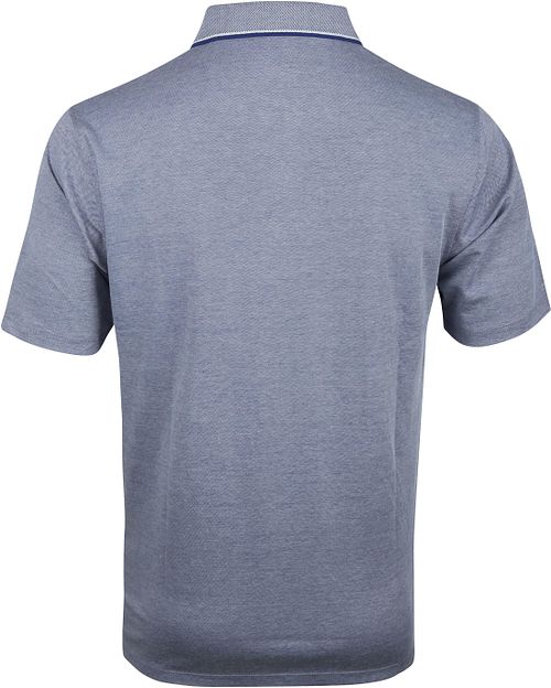 CASAMODA Polo Navy Melange Product / Achterkant