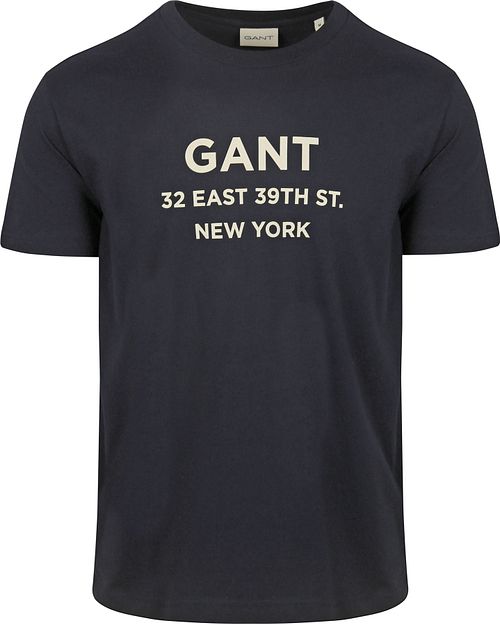 Gant T-shirt Grafisk Logo Navy Product