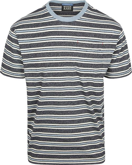 T-Shirt a righe blu Scotch And Soda Product