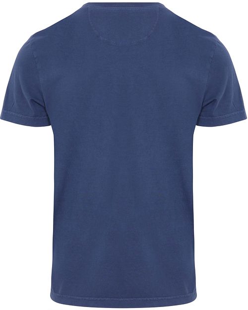 T-shirt NZA z wyblakłym logo w kolorze granatowym Product / Achterkant