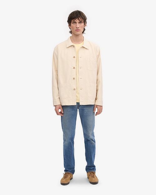 Overshirt Colorful Standard écru Model / Voorkant
