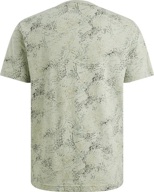 Camiseta PME Legend Slub Jersey con estampado all over en Cameo Green Product / Achterkant