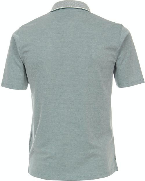 CASAMODA Pikétröja Stretch Melange Ljusgrön Product / Achterkant