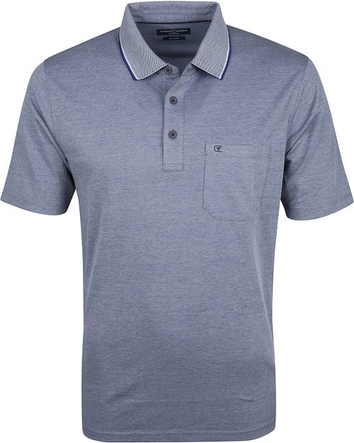 CASAMODA Polo Navy Melange Product