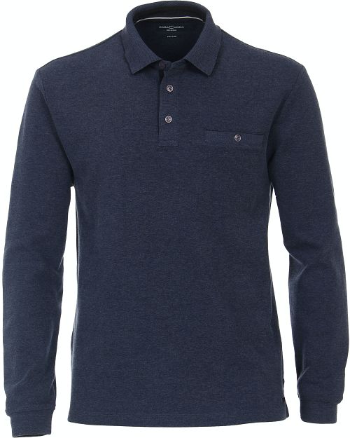 CASAMODA Poloshirt LS Dark Blue Product