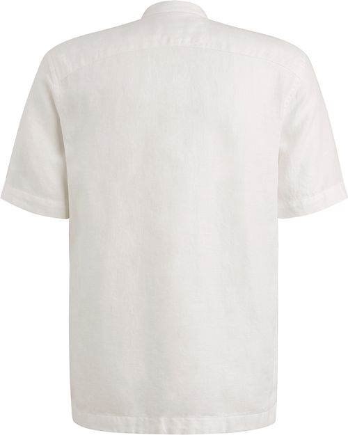 Chemise à manches courtes Cast Iron Blend Lin Blanche Product / Achterkant