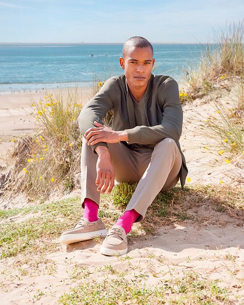 Falke Hold Varm Sneakersokker Mørkeblå 6340 Model / Sfeerbeeld