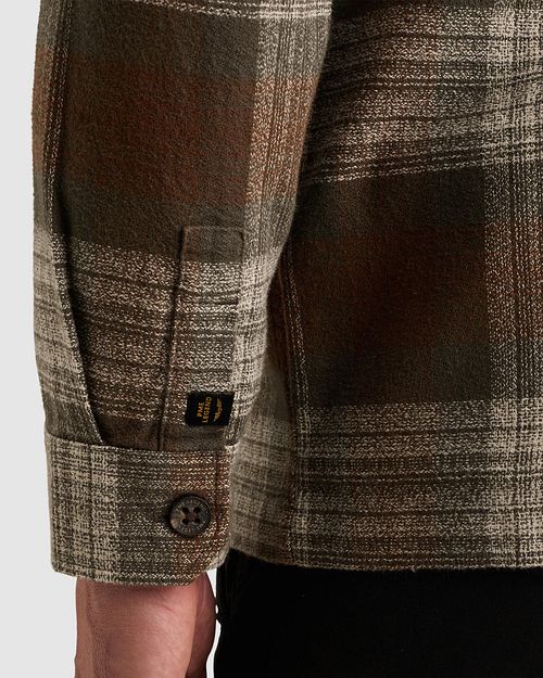 PME Legend Overshirt Check Multicolour Model / Detail