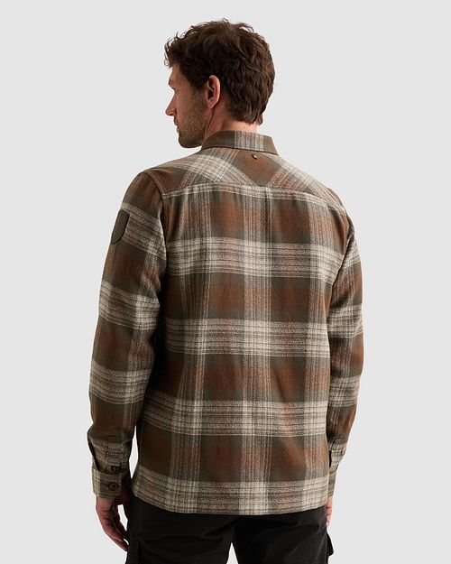 PME Legend Overshirt A Quadri Multicolor Model / Achterkant