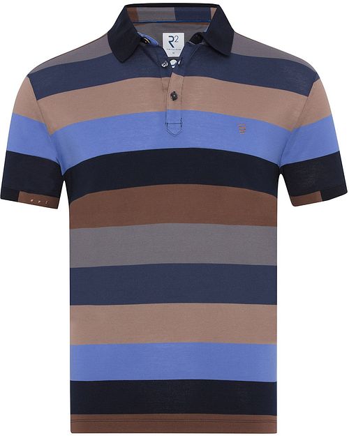 R2 Amsterdam Polo Piqué Streifen Multicolour Product