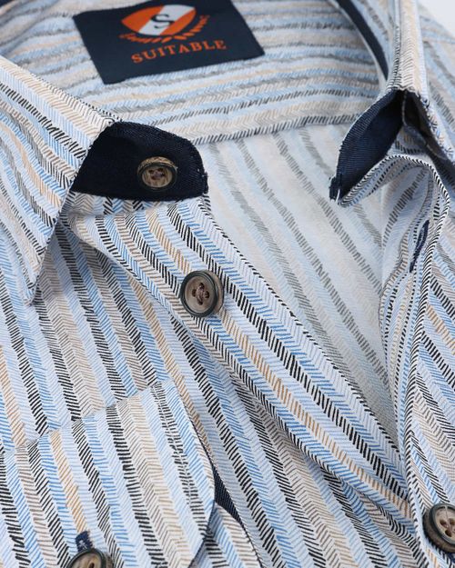 Suitable Camicia con stampa a spina di pesce Product / Detail