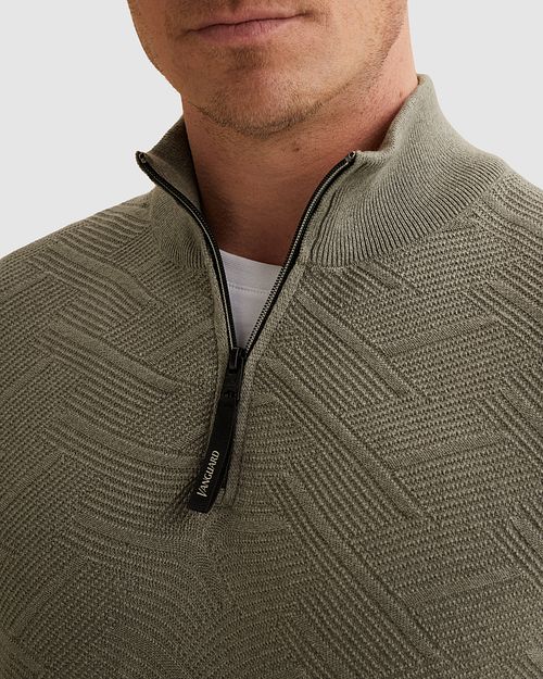 Vanguard Pullover Half Zip Mouline Forest Fog