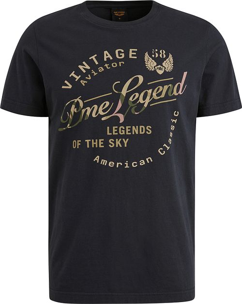 PME Legend T-Shirt Logotyp Konstverk Marinblå Product