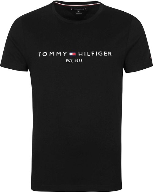 T-Shirt con logo Tommy Hilfiger nera Product