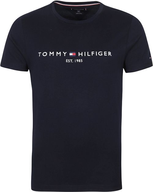 Tommy Hilfiger T-Shirt z logo Granatowy Product